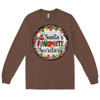 Chestnut christmas santas favorite secretary    light Long Sleeve Tee - AdoDesignShop