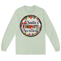 Matcha christmas santas favorite secretary    light Long Sleeve Tee - AdoDesignShop