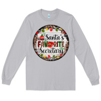 Moon Dust christmas santas favorite secretary    light Long Sleeve Tee - AdoDesignShop