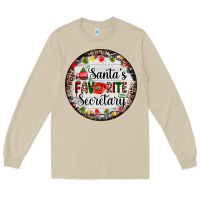 Mushroom christmas santas favorite secretary    light Long Sleeve Tee - AdoDesignShop
