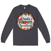 Smoke christmas santas favorite secretary    light Long Sleeve Tee - AdoDesignShop