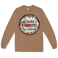 Toasted Coconut christmas santas favorite secretary    light Long Sleeve Tee - AdoDesignShop