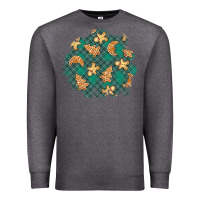 Charcoal Heather christmas gingerbread cookies patch Premium Sweatshirt - BundleAndBundleShop