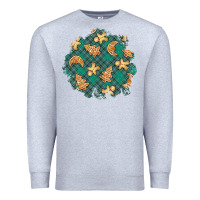 Heather Grey christmas gingerbread cookies patch Premium Sweatshirt - BundleAndBundleShop