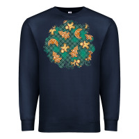 Navy christmas gingerbread cookies patch Premium Sweatshirt - BundleAndBundleShop