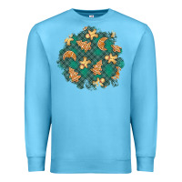 Ocean Blue christmas gingerbread cookies patch Premium Sweatshirt - BundleAndBundleShop