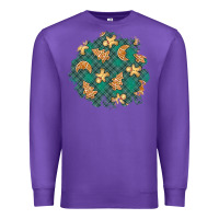Purple christmas gingerbread cookies patch Premium Sweatshirt - BundleAndBundleShop