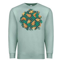 Seafoam christmas gingerbread cookies patch Premium Sweatshirt - BundleAndBundleShop