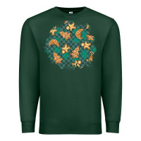 Sports Green christmas gingerbread cookies patch Premium Sweatshirt - BundleAndBundleShop