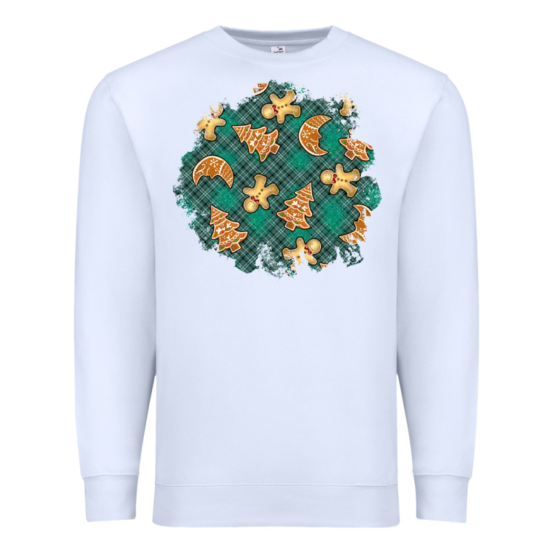 Christmas Gingerbread Cookies Patch Premium Sweatshirt by BundleAndBundleShop | Teevron