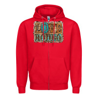 Red love rodeo gemstone Zipper Hoodie - RanaPortraitStore
