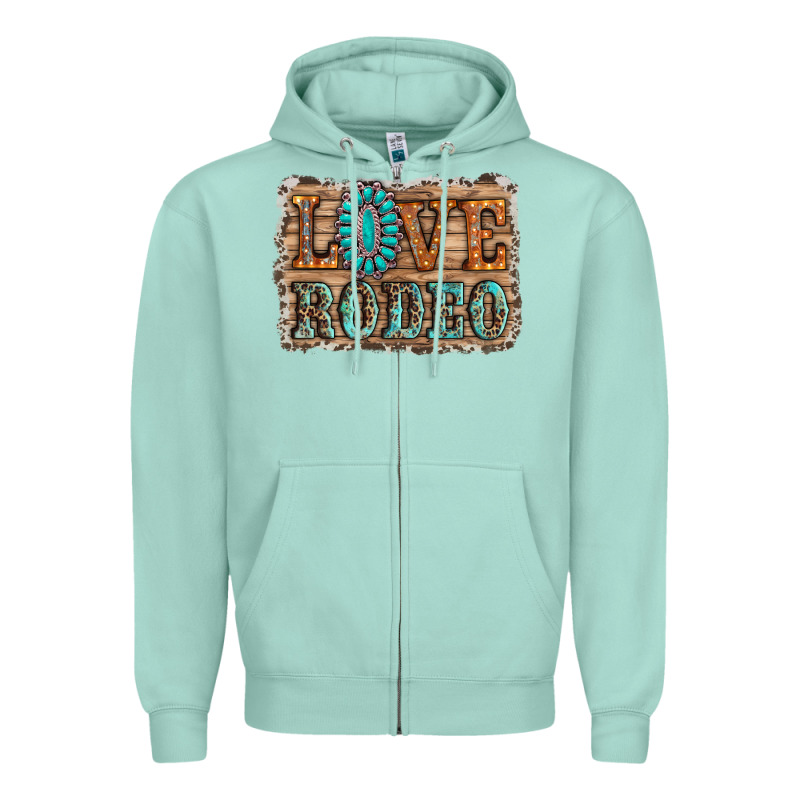 Love Rodeo Gemstone Zipper Hoodie by RanaPortraitStore | Teevron