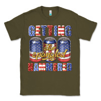 Army Green getting star spangled hammared Classic Tee - texasbilliewilder