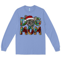 Colony Blue Christmas French Bulldog Mom Long Sleeve Tee - RanaPortraitStore