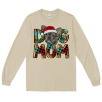 Mushroom Christmas French Bulldog Mom Long Sleeve Tee - RanaPortraitStore