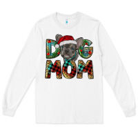 White Christmas French Bulldog Mom Long Sleeve Tee - RanaPortraitStore