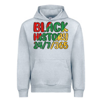 Heather Grey black history Urban Hoodie - MaliasSmallBusiness