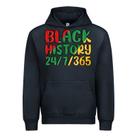 Navy black history Urban Hoodie - MaliasSmallBusiness