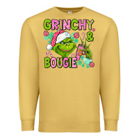 Antique Gold christmas characters and bougie Premium Sweatshirt - AdoDesignShop