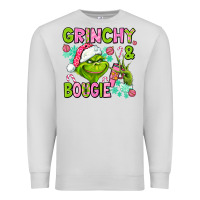 Dove Grey christmas characters and bougie Premium Sweatshirt - AdoDesignShop