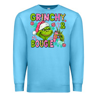 Ocean Blue christmas characters and bougie Premium Sweatshirt - AdoDesignShop