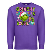 Purple christmas characters and bougie Premium Sweatshirt - AdoDesignShop
