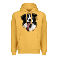 Mustard Border Collie Premium Hoodie - Jasminsmagicworld