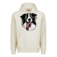Oatmeal Heather Border Collie Premium Hoodie - Jasminsmagicworld
