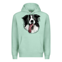 Seafoam Border Collie Premium Hoodie - Jasminsmagicworld
