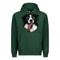 Sports Green Border Collie Premium Hoodie - Jasminsmagicworld