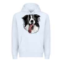 White Border Collie Premium Hoodie - Jasminsmagicworld