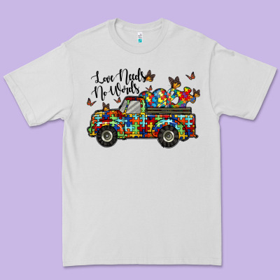 Love Needs No Words Premium Tee Designed By Racoondesign