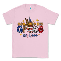Bubblegum Pink god shed his grace on thee Classic Tee - texasbilliewilder