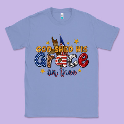 Classic Tee god shed his grace on thee