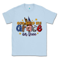 Dusty Blue god shed his grace on thee Classic Tee - texasbilliewilder