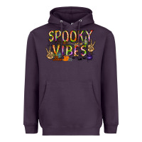 Plum spooky vibes Heavyweight Hoodie - RacoonDesign