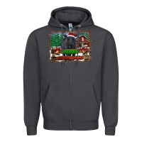 Smoke merry christmas black angus cattle and farm Zipper Hoodie - RanaPortraitStore