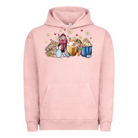 Pigment Salmon easter coffee cups Urban Hoodie - MaliasSmallBusiness