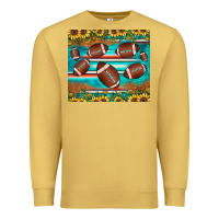Antique Gold football turquoise sunflower Premium Sweatshirt - JahusDesignShop