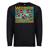 Black football turquoise sunflower Premium Sweatshirt - JahusDesignShop