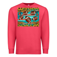 Cardinal football turquoise sunflower Premium Sweatshirt - JahusDesignShop
