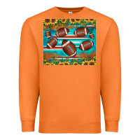 Carrot football turquoise sunflower Premium Sweatshirt - JahusDesignShop