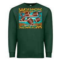 Sports Green football turquoise sunflower Premium Sweatshirt - JahusDesignShop