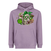 Lavender Charolais St. Patrick's Day Heavyweight Hoodie - OliviaCreatesArt
