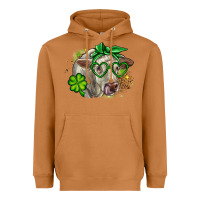 Meerkat Charolais St. Patrick's Day Heavyweight Hoodie - OliviaCreatesArt