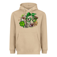Mushroom Charolais St. Patrick's Day Heavyweight Hoodie - OliviaCreatesArt