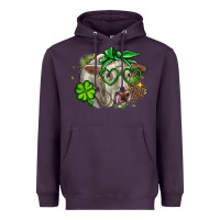Plum Charolais St. Patrick's Day Heavyweight Hoodie - OliviaCreatesArt