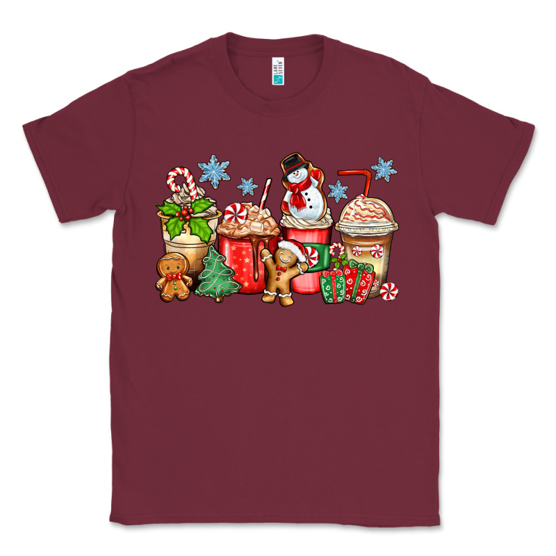 Christmas Coffee Cups Classic Tee by Zillion Design Studio | Teevron