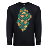 Black christmas gingerbread cookies patch Premium Sweatshirt - BundleAndBundleShop