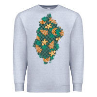 Heather Grey christmas gingerbread cookies patch Premium Sweatshirt - BundleAndBundleShop